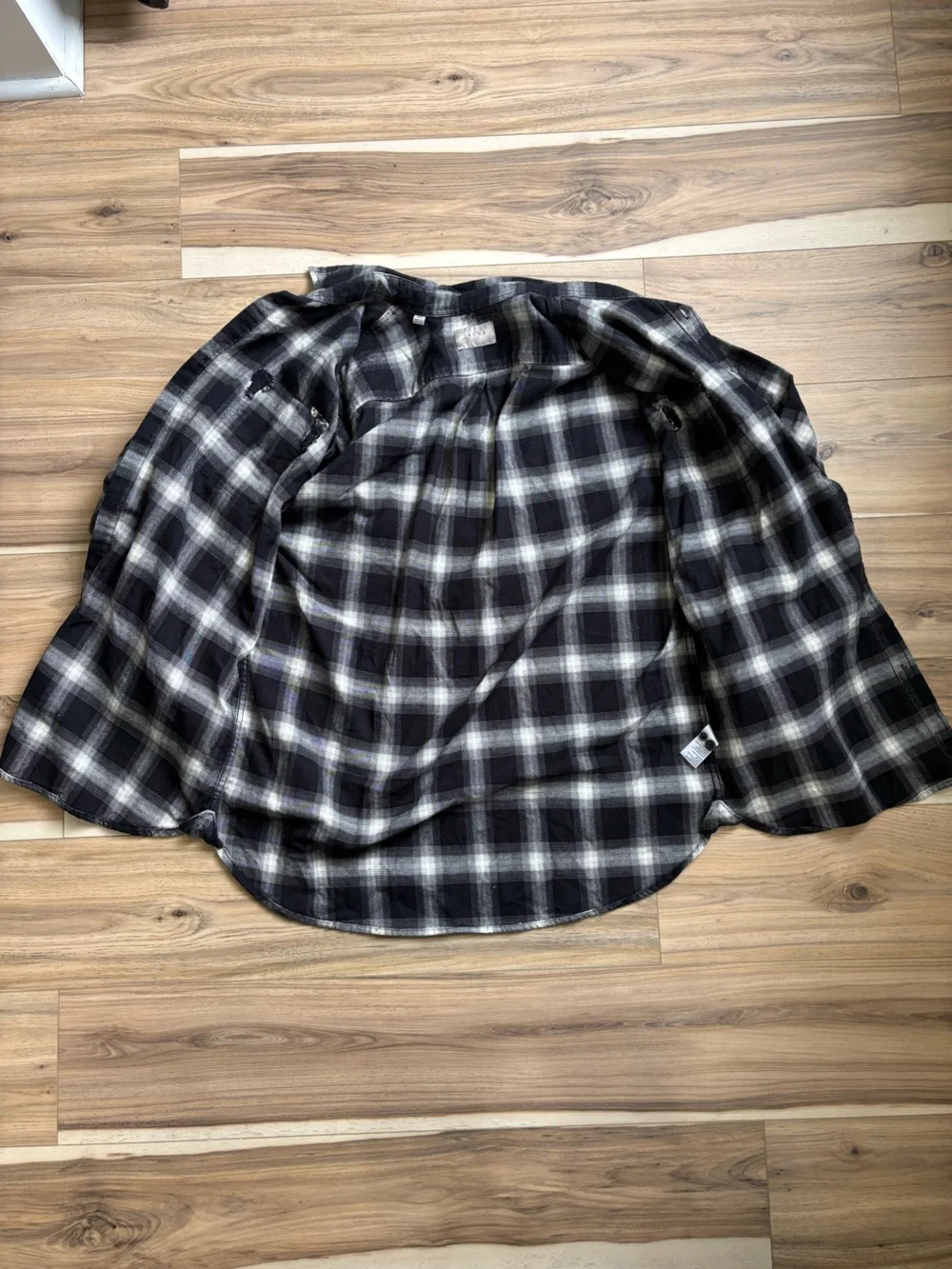 Jachs Black & White Plaid Button-Down Shirt